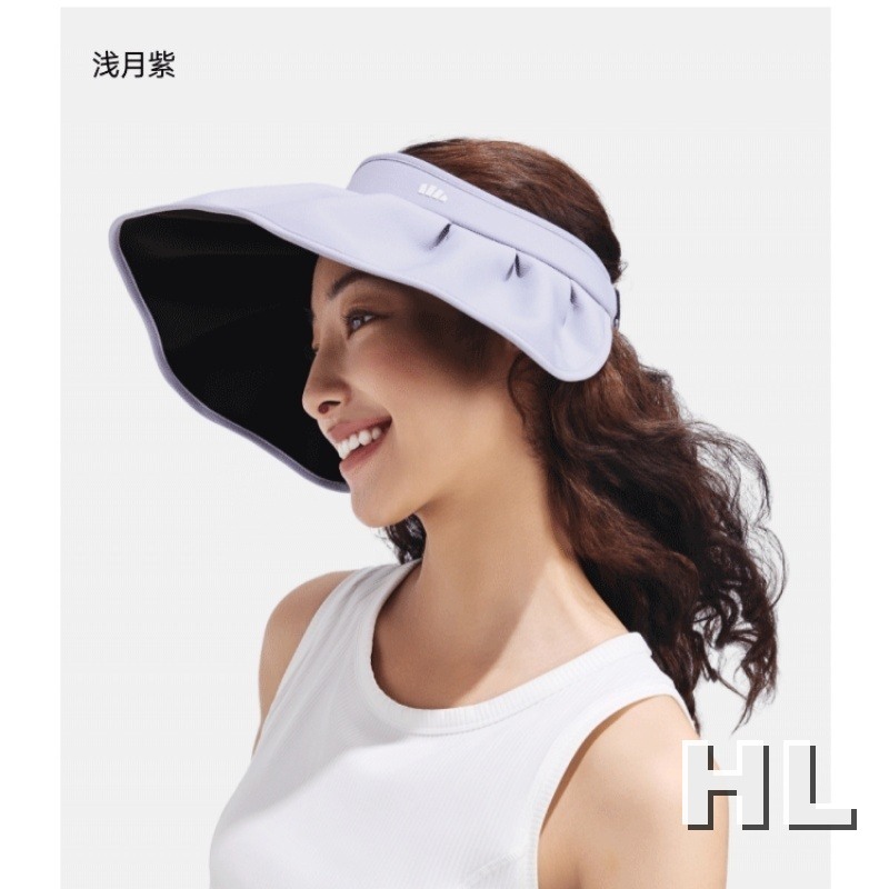 蕉下女士轻薄黑胶贝壳防晒帽BM017-F-浅月紫(单位:顶)高清大图
