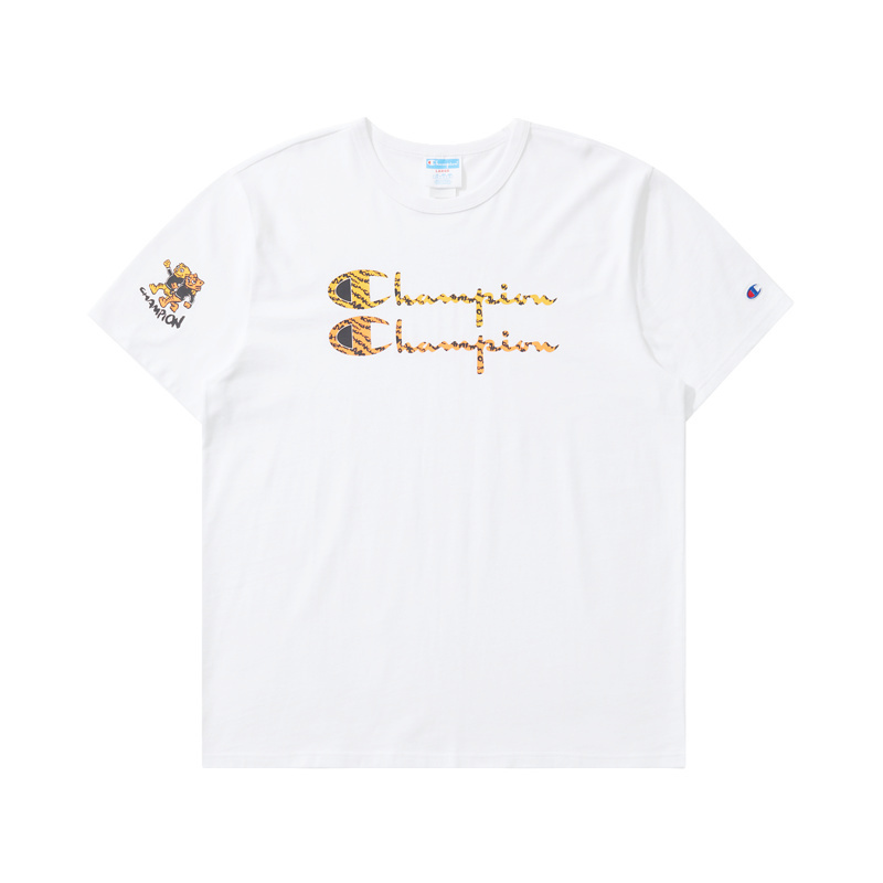 冠军 champion 印花logo短袖百搭 潮流情侣款短袖男女t恤