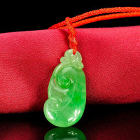 梦克拉 Mkela 翡翠吊坠 玉祥 证书 冰糯种 吊坠 翡翠