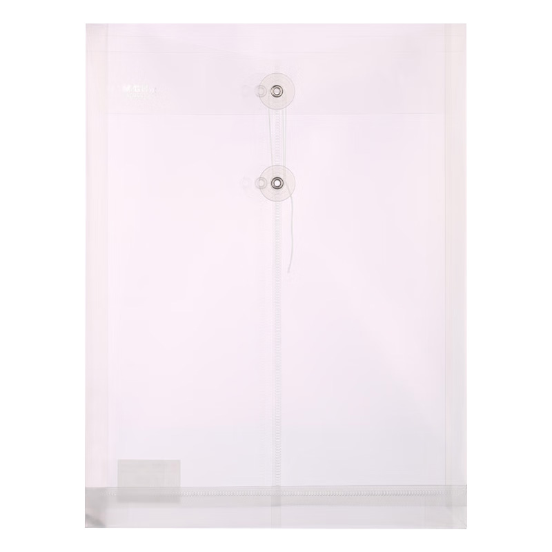 晨光档案袋文件12个装整理放置大容量竖式线扣款透明ADM94518