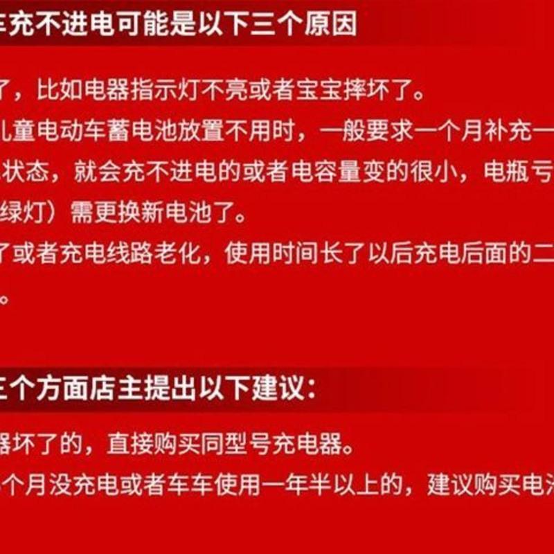 儿童电动车充电器6v12V童车摩托车遥控汽车玩具车电源适配充电器 圆孔6V500MA变灯充电器