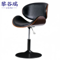 升降吧台椅2 转椅牛皮矮款把