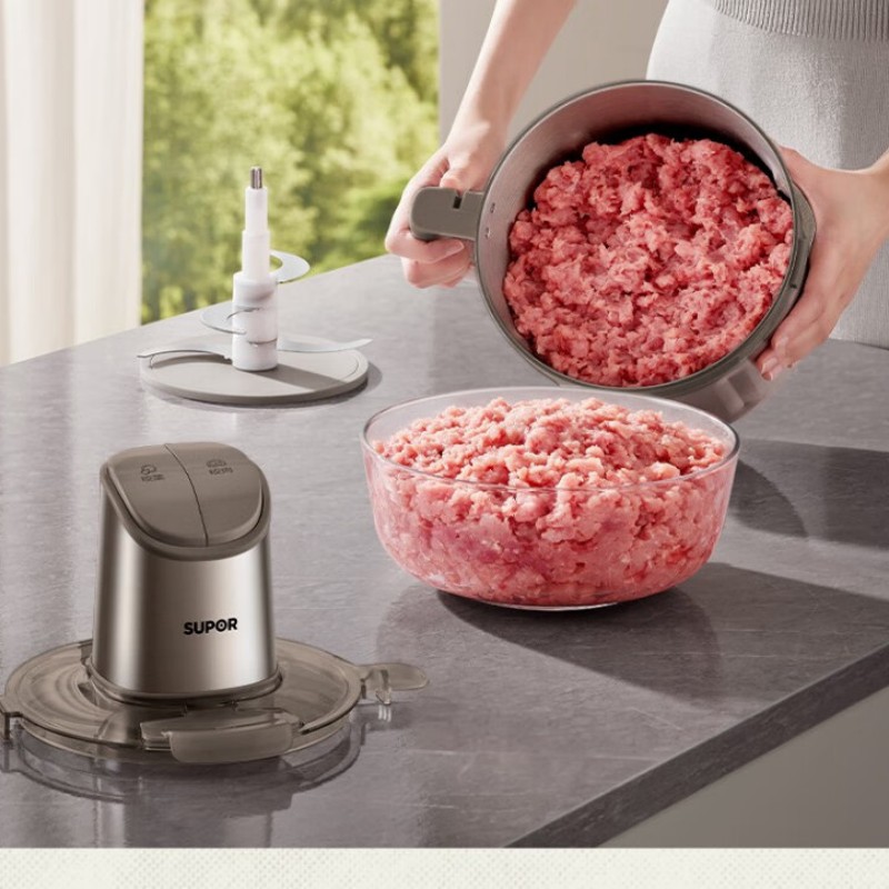 苏泊尔 家用电动搅拌机多功能碎肉绞馅食品加工器(碎肉机)JRD11-G400高清大图