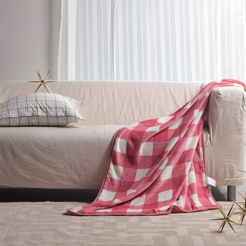 悦达家纺(YUEDA HOME TEXTILE) 柯莎法兰绒舒柔毯GT002 尺寸：100*140cm