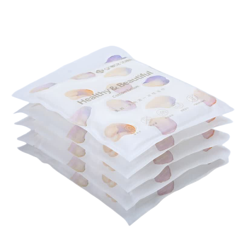 洁丽雅(Grace) 旅行一次性浴巾大号洗脸巾便携加厚棉柔巾酒店用品洗澡浴巾140*70 95g5包 20230038