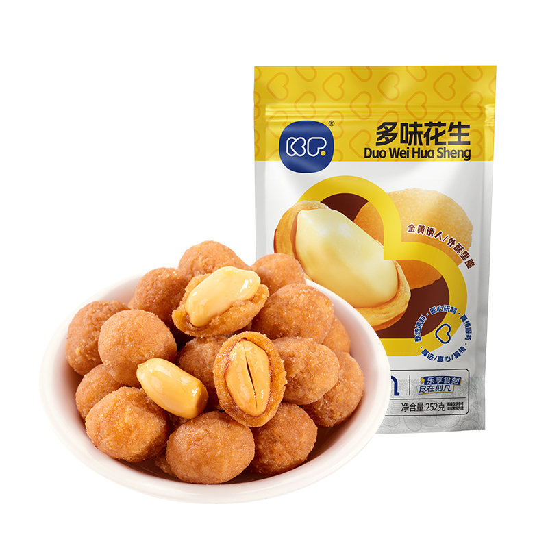 刻凡多味花生252g袋装休闲零食坚果炒货花生米零食小吃下酒菜解馋高清大图