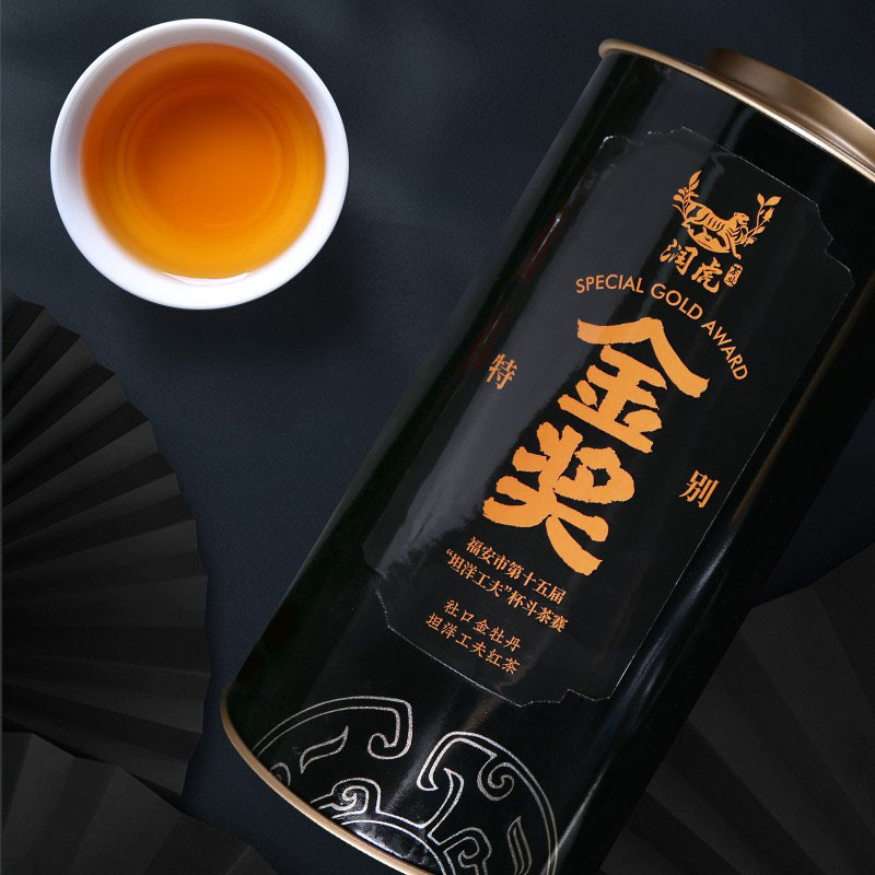 润虎红茶金牡丹工夫红茶罐装300g
