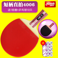 红双喜DHS 四星双面反胶 狂飙套胶成品球拍乒乓球拍 4002/4006