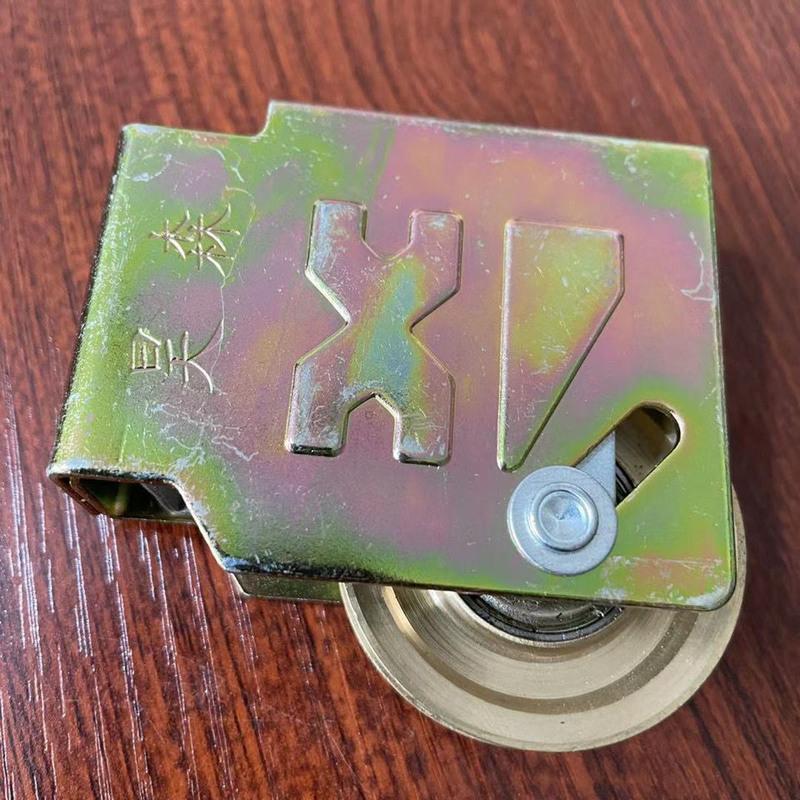 铝合金门轮推拉门加厚静音轮老90型门窗滑轮铜轮轴承移门滑轮2个一组