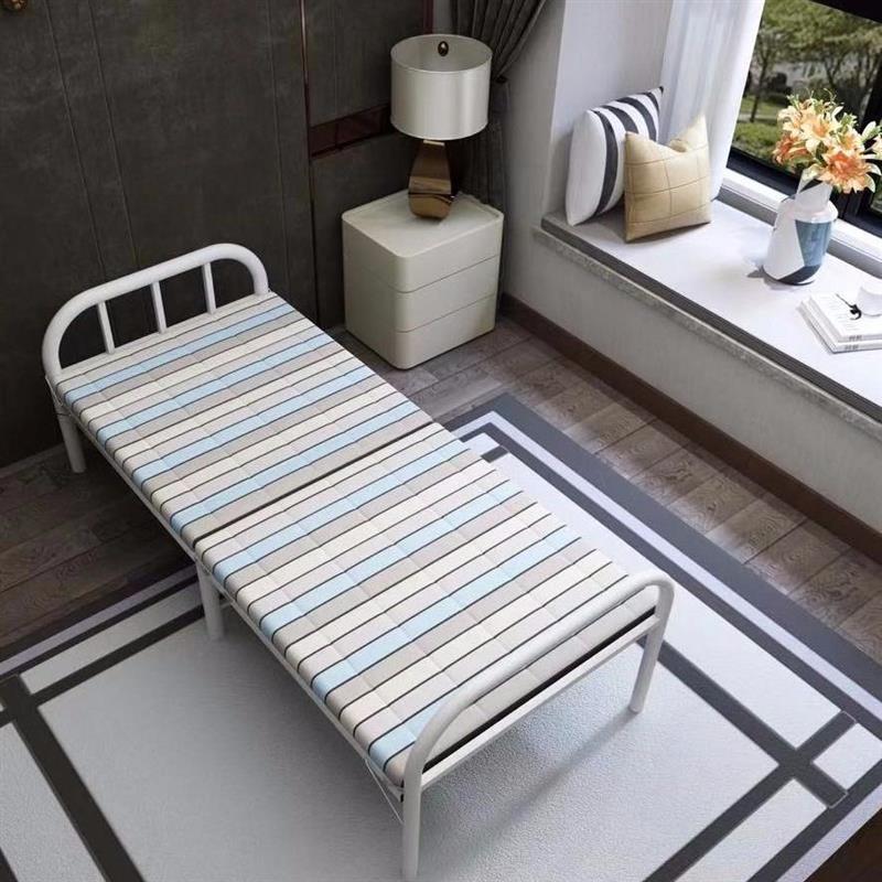 折叠床木板床家用单人床出租屋简易床午睡床成人便携午休床经济型