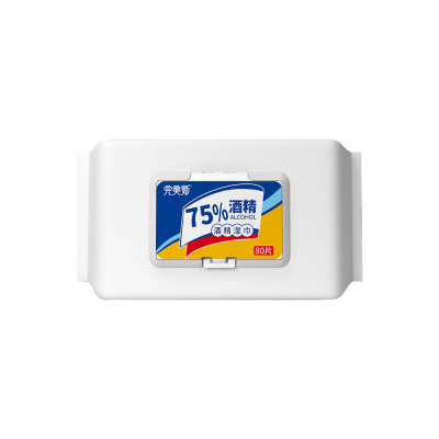 完美爱75%酒精湿巾 80片盖装