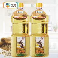 中粮塔原红花籽油1.8Lx2瓶 物理压榨一级食用油新疆红花籽油植物油