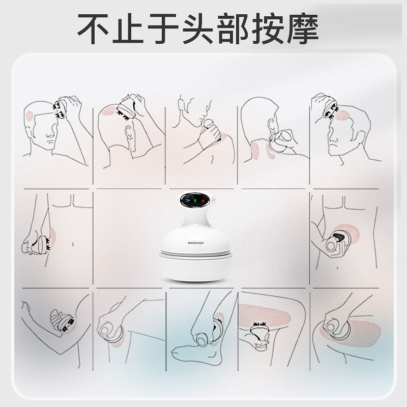 上亨头部按摩器SHZH-JKT002白色高清大图