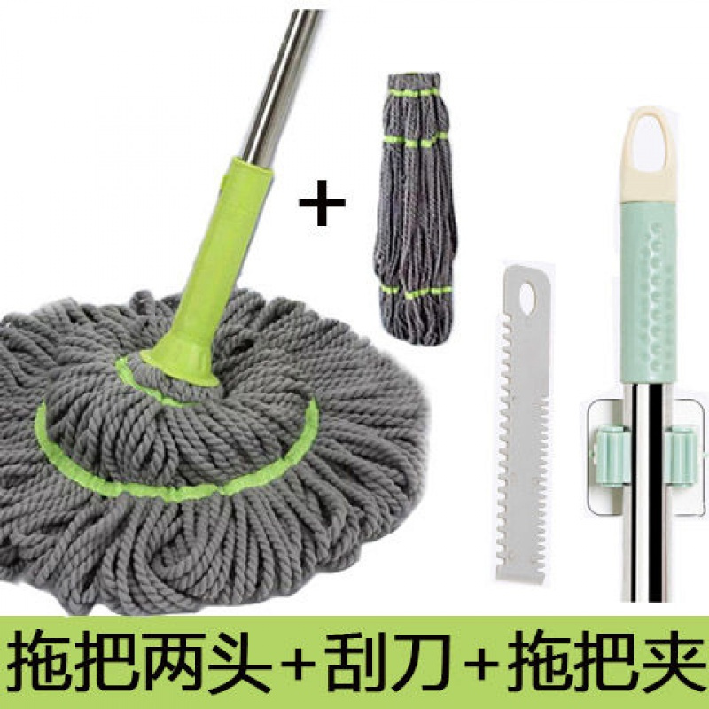 吸水自拧水拖把旋转免手洗干湿用家用老式普通懒人挤水棉一拖净