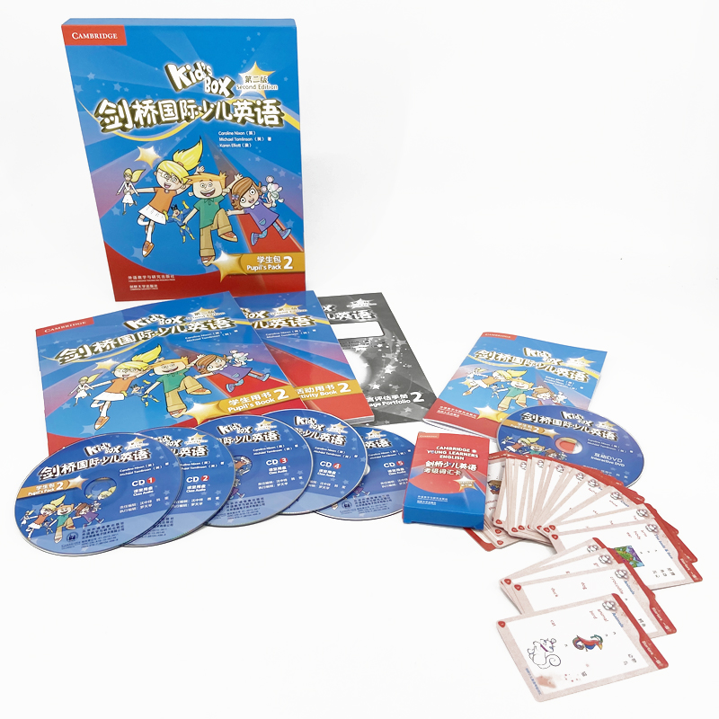 [正版]外研社Kid’s Box剑桥国际少儿英语(第二版)(学生包)(2)(点读)小学一二年级高清大图