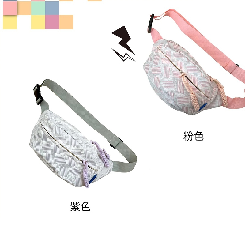 闪电客斜挎包女腰包胸包夏天包包女式小挎包饺子包运动背包手机