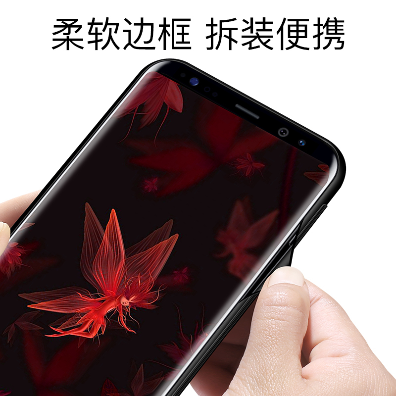 火豹三星s8手机壳s9+套三星ote8个性女ote9创意s8+潮牌玻璃男潮网红