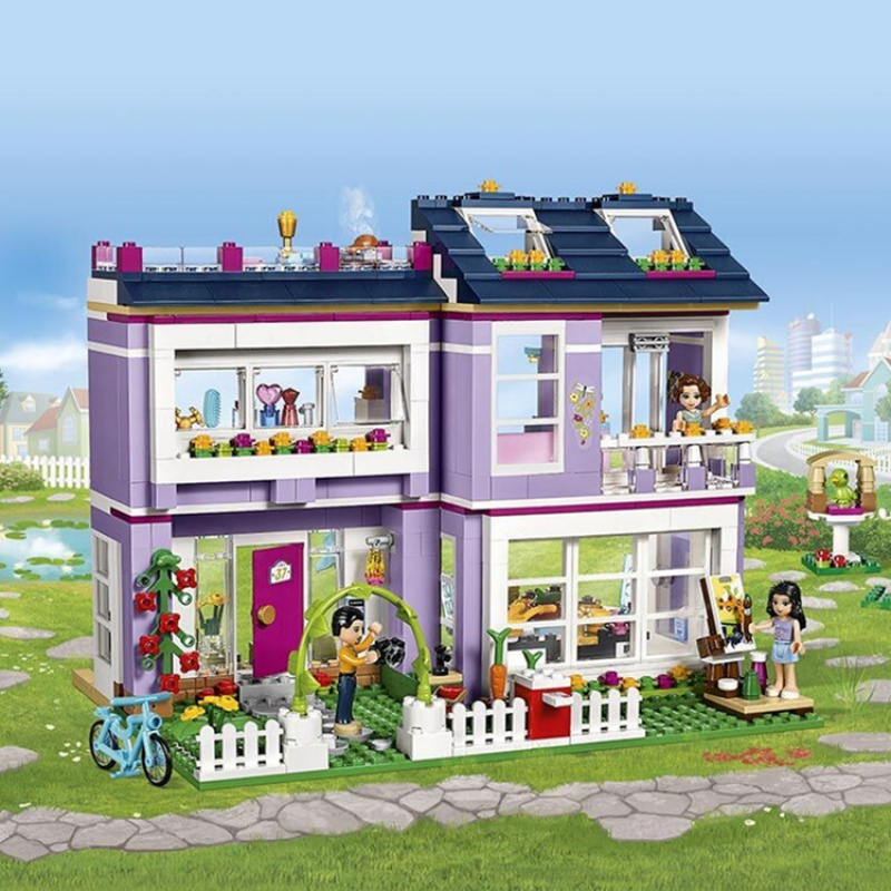 兼容乐高拼装好朋友女孩系列心湖城派对礼品店5-12岁玩具积木 博乐