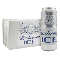 百威(Budweiser)啤酒冰啤500ml*18听大罐装 整箱装