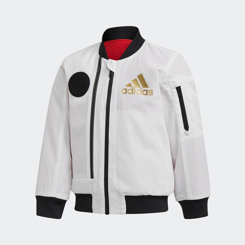 阿迪达斯 adidas 2020春大童装训练运动梭织夹克外套FT8721