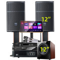 山水（SANSUI）SQ12家用电视组合功放套装唱歌商用设备音箱 SQ12专业箱+功放+效果器+U段麦+3T+低音炮