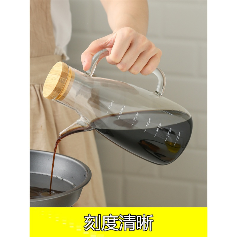 欧式装油瓶玻璃油壸家用烘焙精灵大容量油罐厨房油醋瓶