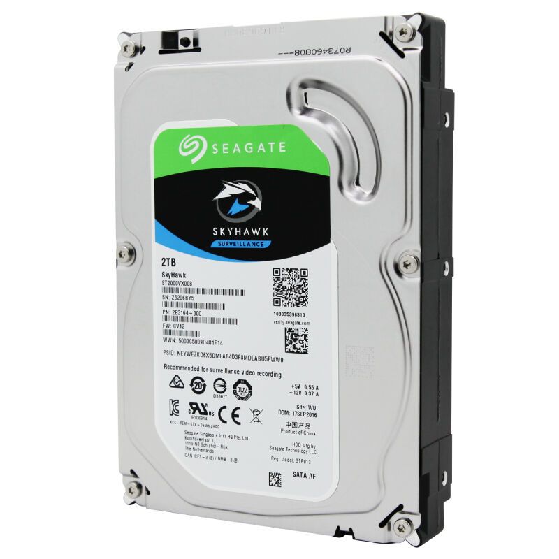 希捷seagate酷鹰系列2tb5900转64m台式组装机企业nas监控机械硬盘