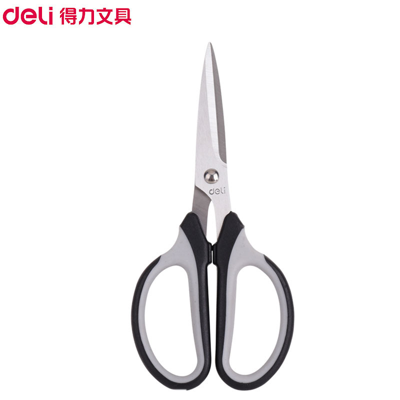 得力(deli)6018剪刀(单位/把)美工剪办公用品剪子不锈钢家用大号剪纸裁剪缝纫剪居家