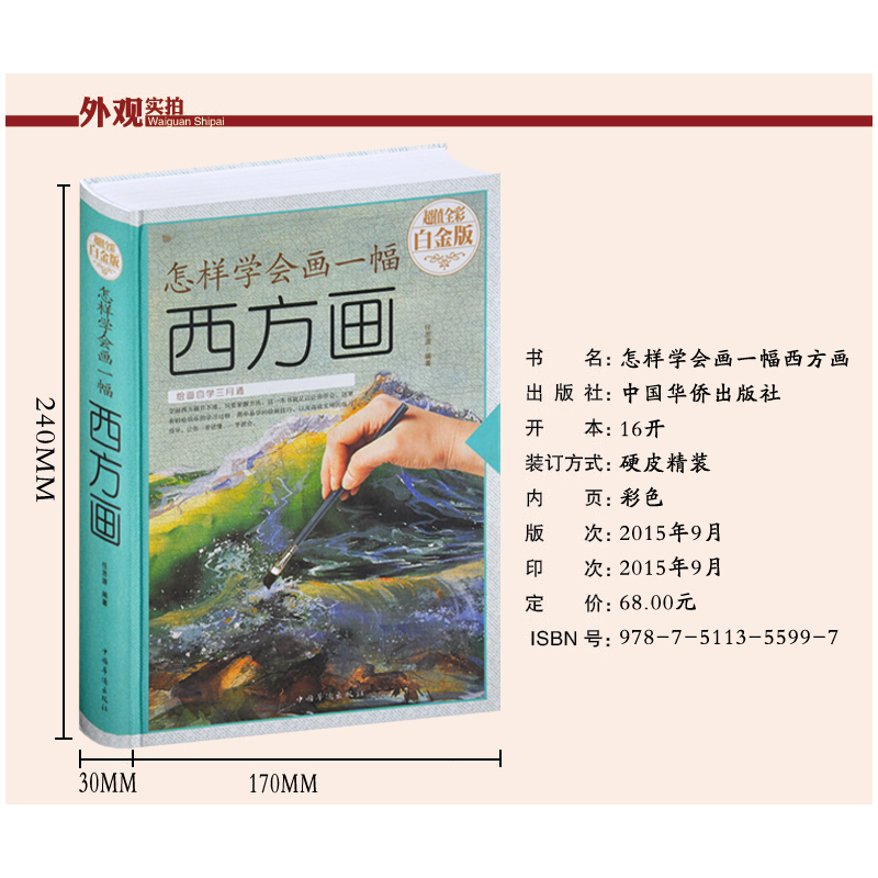 [正版]全新 怎样学会画一幅西方画 全彩白金版 绘画自学攻略如何学会画西方画 素描油画漫画水彩画水粉画入门 西方美术书籍