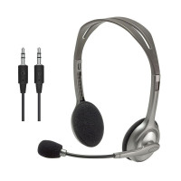罗技(Logitech)H110 多功能立体声耳麦 电脑游戏耳机头戴式电竞绝地求生吃鸡耳麦台式话筒带麦