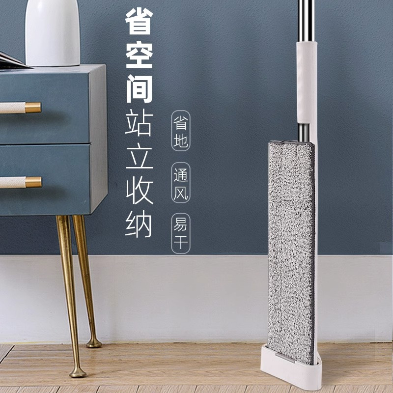 免手洗拖把平板家用一拖干湿两用吸水拖布旋转木板懒人拖地神干高清大图