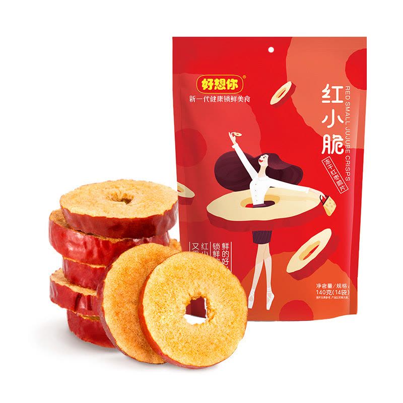好想你 140g 红小脆(冻干红枣脆片)图片