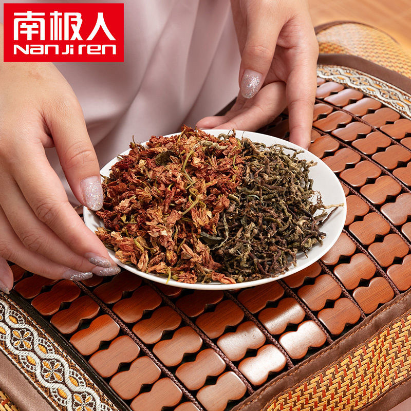 夏天凉枕头竹凉枕成人学生夏季茶叶藤枕头冰丝麻将竹凉席枕高清大图