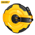得力 包胶纤维皮卷尺 50m DL9850Z 把