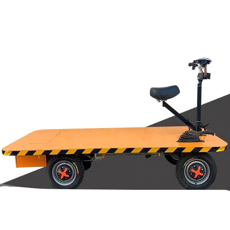 电动平板车仓库拉货车四轮搬运车手推车物流拉货车15m08m单台装