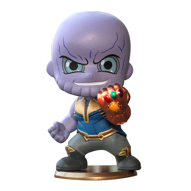 玩具公仔人偶摇头磁铁吸盘蜘蛛侠桌面摆件汽车车摆送男友灭霸不带磁铁