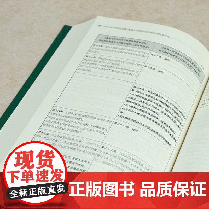 正版 中华人民共和国民法典与配套司法解释对应及新旧对照 简明版 石冠彬 法律出版社高清大图