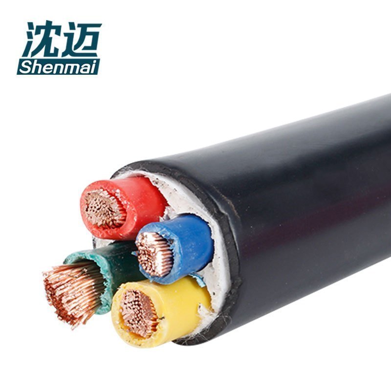 沈迈 铜芯通用软电缆 ZR-RVVZ-0.6/1KV-4*35平方/米高清大图