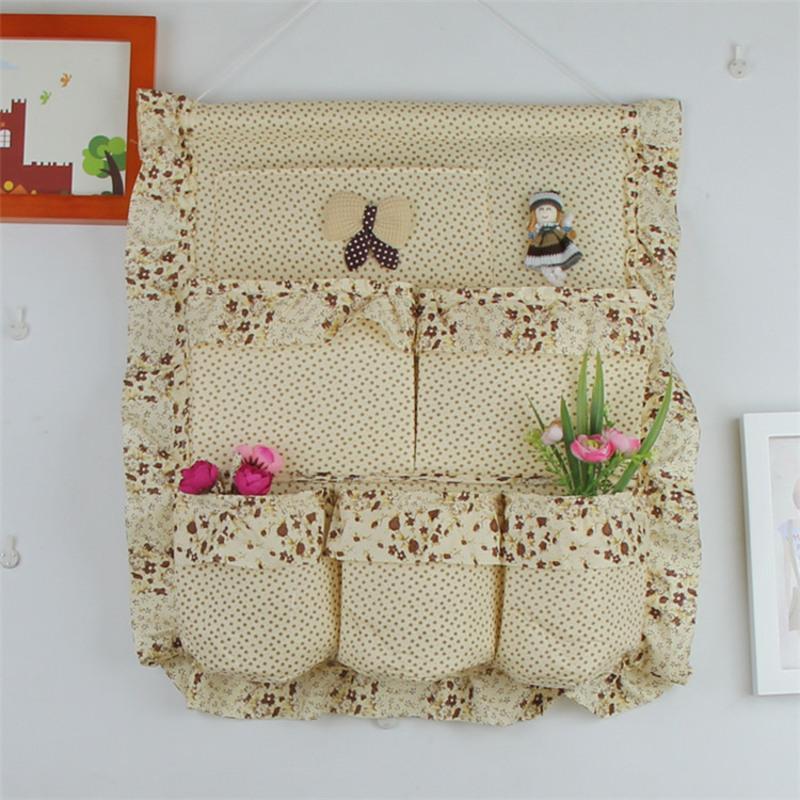 刍ǔた 收纳袋挂袋墙挂式布艺悬挂式收纳袋手机挂兜包包袜子衣柜收纳