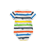 蓝白条男童家居套装