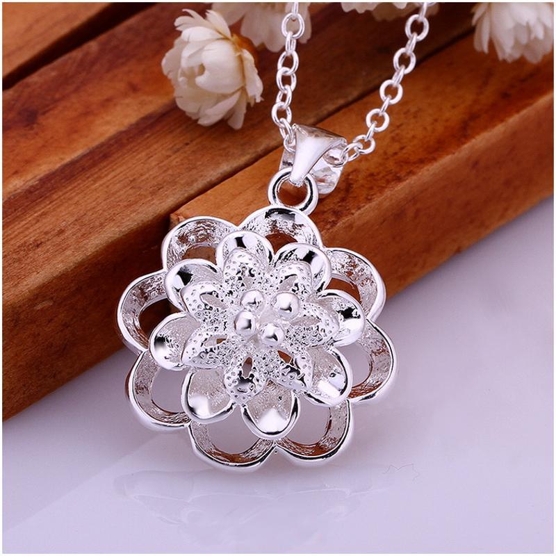 N623 Women Silver Necklace 镀925纯银女项链日韩版锁骨链潮人送女朋友七夕情人节礼物
