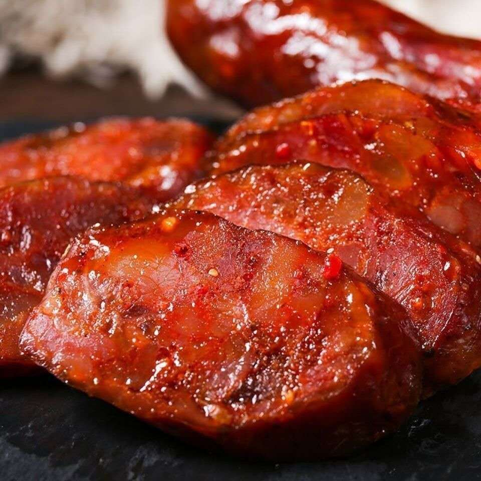 麻辣香肠烟熏川味腊肠500g农家特产手工风干腊味广味香烤肠