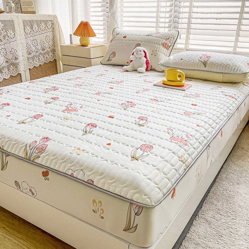 冰丝乳胶凉席三件套床笠款宿舍学生单人可水洗夏凉垫空调席