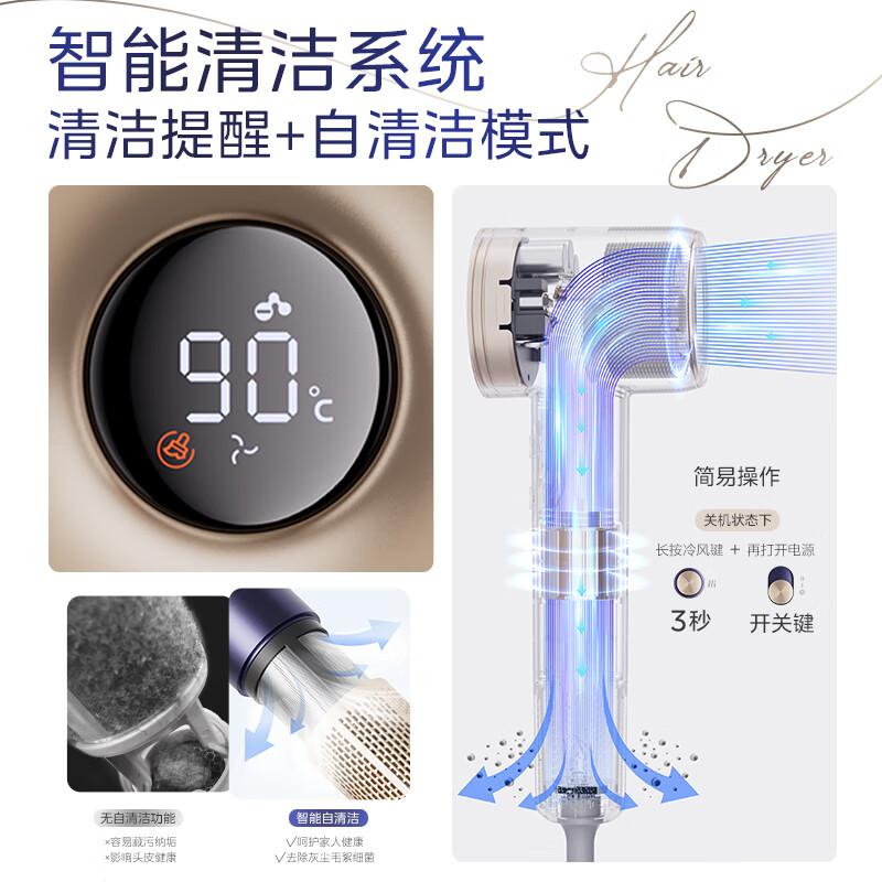 美的Midea吹风机高速电吹风_FG505_宝石蓝高清大图