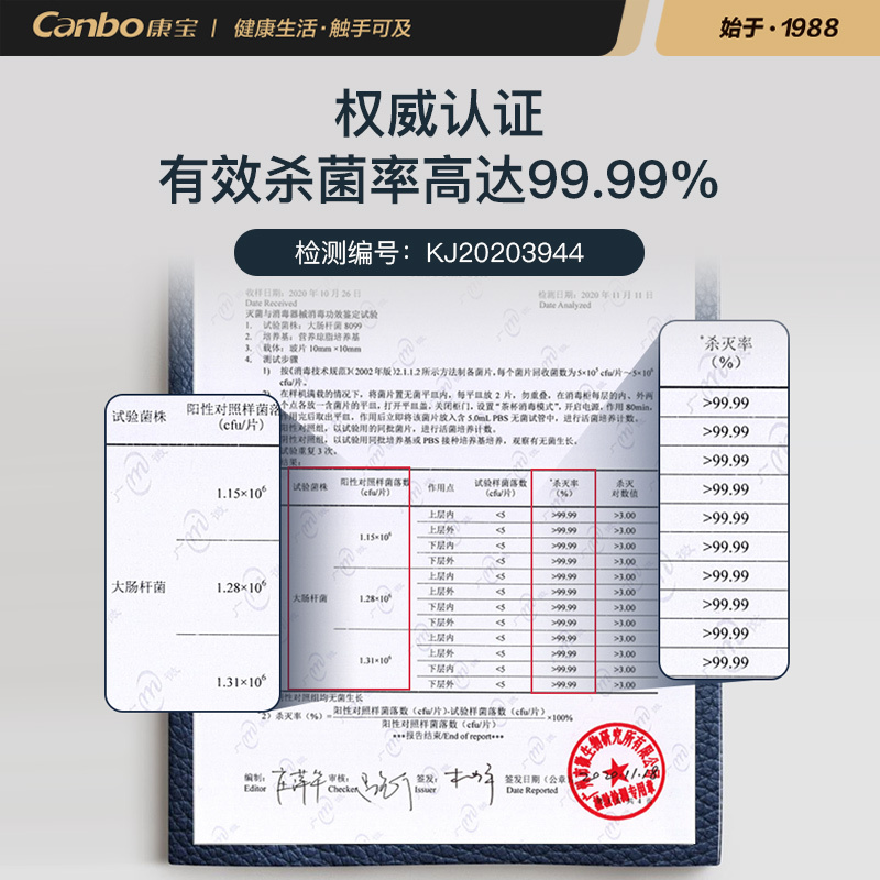 康宝 (Canbo) 茶具消毒柜 小型餐具茶杯茶具碗筷桌面消毒柜 母婴优选宝宝奶瓶XDZ25-ZC8DG高清大图