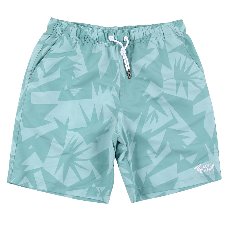 沙滩裤男宽松图形印花短裤宽松海边度假五分裤潮流时尚男士游泳裤