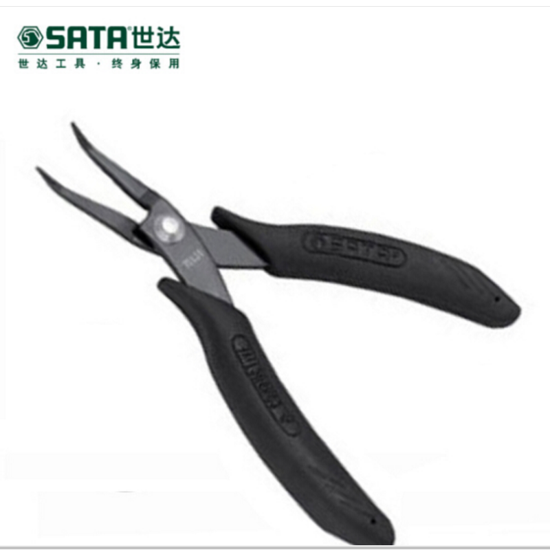 世达五金工具防静电手柄弯嘴钳 5’’ 75131
