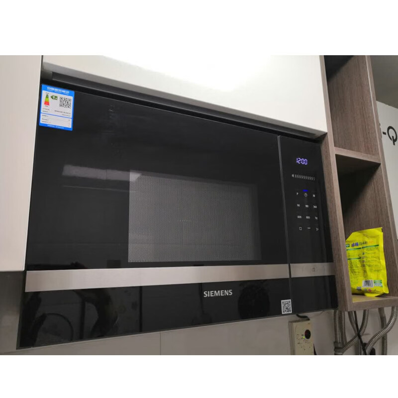 西门子 BE525LMS0W 微波炉嵌入式8种自动烹饪程序 20升大容量 节能低耗 多种智能功能 5档微波高清大图