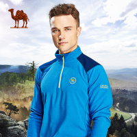 CAMEL骆驼户外抓绒衣 秋冬男款保暖透风耐磨套头抓绒衣