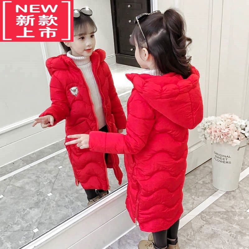 可莉允女童棉衣冬装羽绒棉服女大童2022新款洋气长款过膝加厚外穿棉袄潮图片